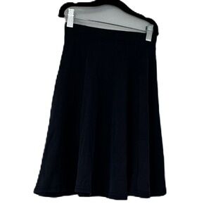 Tottini girls sz 8 navy black ribbed circle skirt fall winter spring causal fun